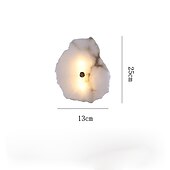 abordables Apliques de pared para interior-Lámpara de aplique de pared LED de mármol de alta calidad, luz de montaje en pared minimalista para interiores, accesorio de iluminación largo para decoración del hogar, luces de lavado de pared