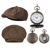 abordables Costumes pour hommes des années 1920-Années Folles Années 1920 Rétro Vintage Tenues Veste Gatsby le Magnifique Gentleman Déguisement Homme Halloween Carnaval Nouvel An Carnaval Fête / Soirée Mascarade Adulte Cravate Gilet Plus