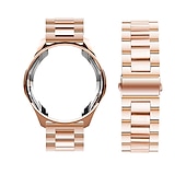 cheap Samsung Watch Bands-Watch Band for Samsung Galaxy Watch 6 5 4 40/44mm Watch 6 Classic 43/47mm Watch 5 Pro 45mm Watch 4 Classic 42/46mm 3 41mm Stainless Steel Replacement  Strap with Case Sport Band Wristband