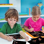 זול ציוד לציור, ציור ואמנות-28 יח&#039;\סט מגוון סרגל קסם סרגל צבעוני סט ציור פאזל כיף קסם יד עותק כלי ציור
