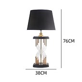 preiswerte Nachttischlampe-Luxus-Kristall-Tischlampe, dekorative Wohnzimmer-Sofa-Couchtischlampe, Schlafzimmer-Nachttischlampe, einfacher Stil, Freizeitlampe, 110–240 V