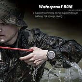 halpa Digikellot-NORTH EDGE EVOQUE 2 Miesten Digitaalinen Sotilaskello Vedenkestävä 50M Miesten Urheilurannekellot Aurinkovoima Hehkuva Ympäristöystävällinen Kello