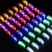 economico Novità-Luci LED per Dita per Bambini Forniture per Feste di Compleanno Giocattoli Laser Rave Assortiti 6 Colori 30/50/60 Pezzi