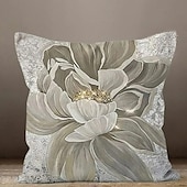 billige blomster- og plantestil-blå blomst dobbel side putetrekk 1 stk myk dekorativ firkantet putetrekk putevar for soverom stue sofa sofa stol