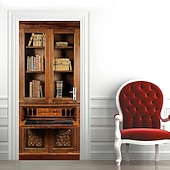 economico Coperture per porte-Scaffali per libri vintage, coperture per porte, arazzi per porte, decorazioni per tende per porte, fondali per porte, banner per porte d&#039;ingresso, forniture per decorazioni per feste in fattoria