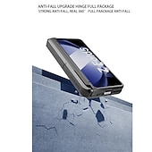 Χαμηλού Κόστους Samsung Θήκη-τηλέφωνο tok Για Samsung Galaxy Z Fold 5 Πίσω Κάλυμμα με βάση στήριξης και προστατευτικό οθόνης με στυλό S PC PU δέρμα
