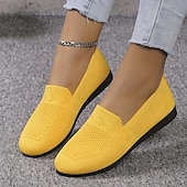 Women's Navy Blue Knit Loafers – Breathable Slip-On Casual Flats for Comfort and Everyday Wear 29