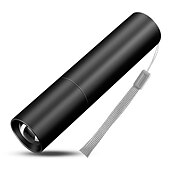 お買い得  懐中電灯-ポータブルミニ LED 懐中電灯、LED トーチ充電式 3 つの照明モード防水格納式強力ライトトーチ屋外ズームトーチ
