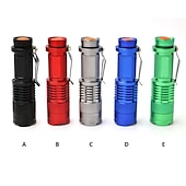 abordables Lampes de poche-alonefire sk68 zoom lampe de poche à lumière rouge mini clip de ceinture portable focalisation tactique zoom torche apiculture pêche recherche de vaisseaux sanguins ms voyage hôtel détecteur de caméra