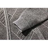 abordables Gilet-Homme Pull Chandail Gilet Cardigan Pull Zippé Pull Veste A côtes Tricoter Découpé Tricoté Géométrique Mao Guêtres Moderne contemporain Usage quotidien Sortie Vêtement Tenue Hiver bleu marine Gris