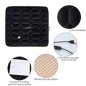 cheap Car Seat Covers-Heated Seat Cushion For Car Light &amp; Portable USB Seat Pad For Hips Universal 5V USB Heating Chair Mat For Driving Office Chair