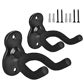 billiga musikinstrument-2pack gitarrhängare, väggmonterad gitarrkrok i metall för folkmusik, bas, elgitarr, klassisk gitarr