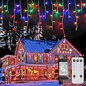 abordables Guirlandes lumineuses à brancher-1 paquet de guirlandes lumineuses de Noël de 10 mètres à 400 LED, lumières de Noël extérieures avec 8 modes de minuterie, télécommande étanche, guirlande lumineuse connectable à brancher pour l&#039;extérieur et l&#039;intérieur de la maison