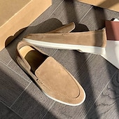halpa Miesten loaferit ja nauhattomat kengät-miesten vihreät mokkahousut, joissa on kevyt luistamaton valkoinen pohja, mukava liukukuvio ja hengittävä materiaali