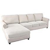 baratos Capa para assento de Sofá &amp; Apoios de Braços-Capas de sofá seccionais, capas de sofá em forma de l antiderrapantes elásticas, capas de almofada de assento de sofá separadas, capa de chaise-longue para sofá secional esquerdo/direito de 2/3