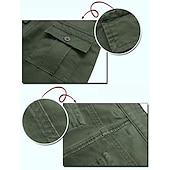 cheap Cargo Pants-Men&#039;s Cargo Pants Combat Trousers 8 Pocket Plain Breathable Lightweight Full Length Casual Daily Trousers ArmyGreen Black Micro-elastic