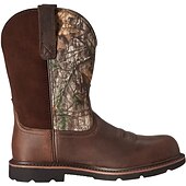 abordables Cowboy y botas occidentales-Hombre Botas Botas cowboy Vintage Clásico Exterior PU Color de árbol grande Marrón Invierno