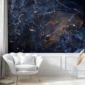 Χαμηλού Κόστους Ταπετσαρία-δροσερές ταπετσαρίες μπλε ταπετσαρία τοίχου τοιχογραφία αφηρημένη μαρμάρινη επένδυση τοίχου αυτοκόλλητο ξεφλούδισμα και ραβδί αφαιρούμενο pvc/υλικό βινυλίου αυτοκόλλητο/συγκολλητικό απαιτείται