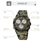preiswerte Digitaluhr-SKMEI Herren Digitaluhr Modisch Lässige Uhr Armbanduhr leuchtend Stopuhr Wecker Countdown TPU Beobachten