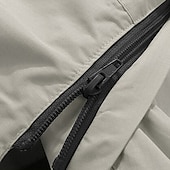 preiswerte Aktive Oberbekleidung für Herren-Herren Outdoorjacke Regenjacke Wanderjacke Freizeitskleidung Urlaub Wochenende Weich Zip WASSERDICHT Herbst Winter Glatt Warm Moderne zeitgenössische Mit Kapuze Sportkleidung Dick Standard Schwarz