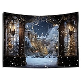 olcso táj kárpit-dekor gobelin hálószoba kollégiumi nappali dekorációhoz falra akasztó kiegészítőkkel