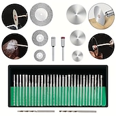 abordables fournitures de peinture, de dessin et d'art-Kit d'outils de gravure multifonction électrique filaire micro graveur stylo de gravure outil rotatif de bricolage pour bijoux verre bois métal céramique plastique (modèle américain)
