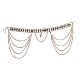 preiswerte Zubehör und mehr-Körperkette Taillengürtel Taillengürtel Metallisch Glitzern Sexy Legierung Für Disco Cosplay Karneval Damen Modeschmuck Modeschmuck