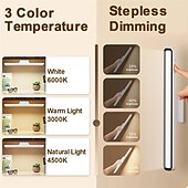 abordables electrodomésticos-Luz de lectura magnética LED recargable, lámpara de escritorio 3 modos de color atenuación continua protección para los ojos control remoto lámpara de mesa atenuación táctil dormitorio dormitorio luz