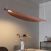 cheap Line Design-LED Pendant Light 70cm/105cm Island Lights Dimmable Line Design Metal Minimalist Painted Finishes Dining Room Kitchen Lights 110-240V