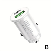 preiswerte Auto Ladegerät-Schnelle Autoladegeräte USB PD Typ C QC 3.0 Steckdosenadapter Schnellladung für 12 V 24 V Auto LKW Boot Wohnmobil Motorrad 12 V/24 V