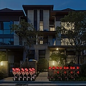 tanie Oświetlenie krajobrazowe-ogrodowe lampy solarne z różami, walentynkowe realistyczne kwiaty róży LED, dekoracje cmentarne, lampy palikowe do ogrodu, na dziedziniec, podwórko i grób, dekoracyjne, wodoodporne (czerwone, z 3 świecącymi główkami kwiatów)