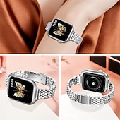 halpa Apple Watchin rannekkeet-Koru rannekoru Yhteensopiva Apple Watchin ranneke 38mm 40mm 41mm 42mm 44mm 45mm 49mm Naisten Kimallus Kristalli Ruostumaton teräs Kellon vaihtoranneke varten iwatch Ultra 2 Series 9 8 7 SE 6 5 4 3 2 1