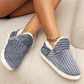 ieftine Flip-Flops de Damă-papuci de casă roz de pluș pentru femei, cu căptușeală din lână – pantofi confortabili, anti-alunecare, pentru confortul casei