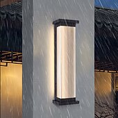 abordables luces de pared al aire libre-Aplique de pared LED, accesorio de iluminación, aplique de pared ip65, lámpara de pared de aluminio resistente al agua y a prueba de herrumbre, acrílico, patio, jardín, balcón, villa, luces