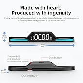 economico Visori a sovrimpressione-nuovo tachimetro digitale a led universale gps/beidou car hud head up display allarme di velocità eccessiva commutazione senza luci di respirazione