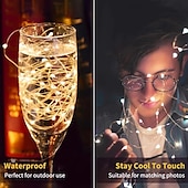 cheap Battery String Lights-12pcs Waterproof Fairy String Lights, 20 LED Firefly &amp; Starry Sky Decor for Christmas Decorations