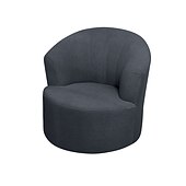 abordables Cubierta de sillón y silla sin brazo-Funda para sillón giratorio de barril de jacquard, funda elástica color burdeos para sillón giratorio, funda para sofá, funda para sillón de club redondo moderno