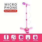 billige Originale gadgets-barns tidlige utdanningsmikrofon enkelmikrofon musikkmikrofon med stativ simulering karaokeleker barnegaver over 6 år