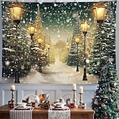 abordables paisaje tapiz-Tapiz colgante de pared con diseño de árbol dorado en la calle, tapiz grande, decoración mural, fotografía, telón de fondo, manta, cortina, decoración del hogar, dormitorio, sala de estar