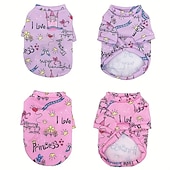 abordables Vêtements &amp; accessoires-Chien Chat Sweat-shirt Le style mignon Loisir Hiver Chaud Respirable Doux Lavable Confortable Extérieur Casual Quotidien Vêtements pour chiens for Bichon Frisé Loulou de Poméranie Bébé Animal