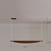 cheap Line Design-LED Pendant Light 70cm/105cm Island Lights Dimmable Line Design Metal Minimalist Painted Finishes Dining Room Kitchen Lights 110-240V