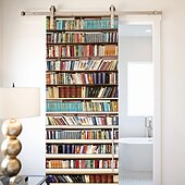 economico Coperture per porte-Scaffali per libri vintage, coperture per porte, arazzi per porte, decorazioni per tende per porte, fondali per porte, banner per porte d&#039;ingresso, forniture per decorazioni per feste in fattoria