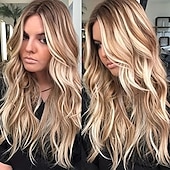 cheap Synthetic Trendy Wigs-Long Curly Wig Synthetic Wig Beginners Friendly Heat Resistant Fashionable For Daily Use Party