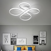 billige Taklamper-moderne taklys ring design led svart taklampe 3 farger akryl taklampe pendelbelysning for stue soverom spisestue kjøkken foajé 110-240v