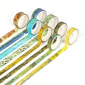 halpa Tapahtuma- ja juhlatarvikkeet-10 kpl van gogh washi teippisetti, koristeliima itse askarteluun, lahjapaketointi, scrapbooking-tarvikkeet, bullet journalit, suunnittelijat, juhlakoristeet