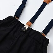 billige Sett-2 deler Ringbærerdress Gutt Barn Skjorte og bukse Formell Mote Helfarge Grafisk Knapper Gul Oransje Grønn Bomull