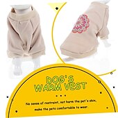 ieftine Îmbrăcăminte și accesorii pentru câini-Câini Pisici Hanorca Modă Casual Iarnă Cald Respirabil Απαλό Lavabil Comfortabil În aer liber Casul / Zilnic Îmbrăcăminte pentru câini for Bichon Frise Pomeran un Animalut Fluture Small