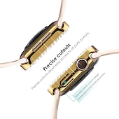 baratos Capa Smartwatch-2 por Pacote Estojo de relógio com protetor de tela Compatível com Apple Watch Series 8 7 41mm 45mm / Series 6 5 4 SE 40mm 44mm / Series 3 2 1 38mm 42mm Resistente a riscos Bling Diamond Limpar HD