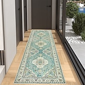 cheap Living Room &amp; Bedroom Rugs-Bohemian Rug Runner Carpet Entrance Mat for Household Use Short Plush Tpr Anti Slip Water Washed Bottom Long Strip Carpet Mat