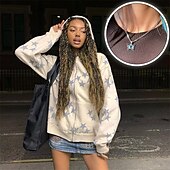 economico Grafica di personaggi di cartoni animati e film-Collane Felpa Felpa con cappuccio con cerniera Modello Tasca frontale Per Per uomo Per donna Unisex Per adulto Stampa a caldo Strada Casual / quotidiano